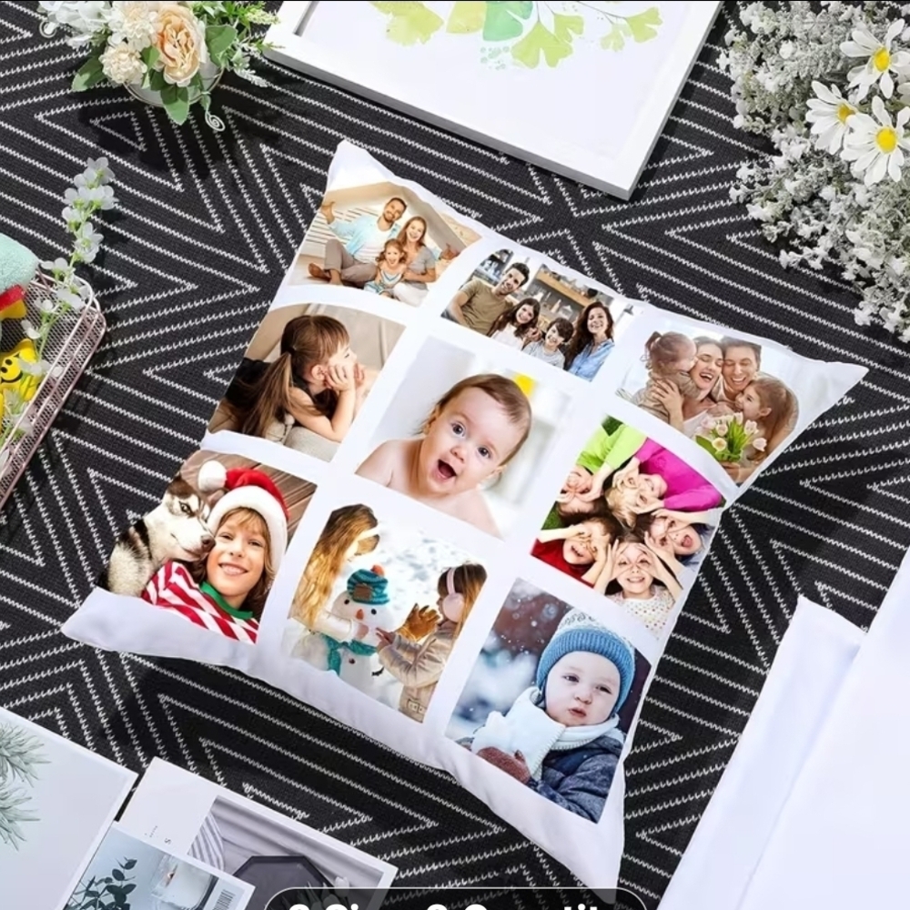 Custom Photo Collage Pillow